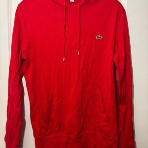 Lacoste Men's Vibrant Red Hoodie